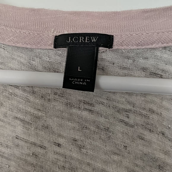 JCrew Linen Base Tee - Picture 3 of 3